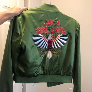 Green Bomber Jacket